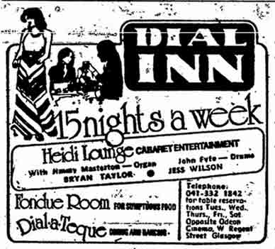 Dial Inn advert 1974